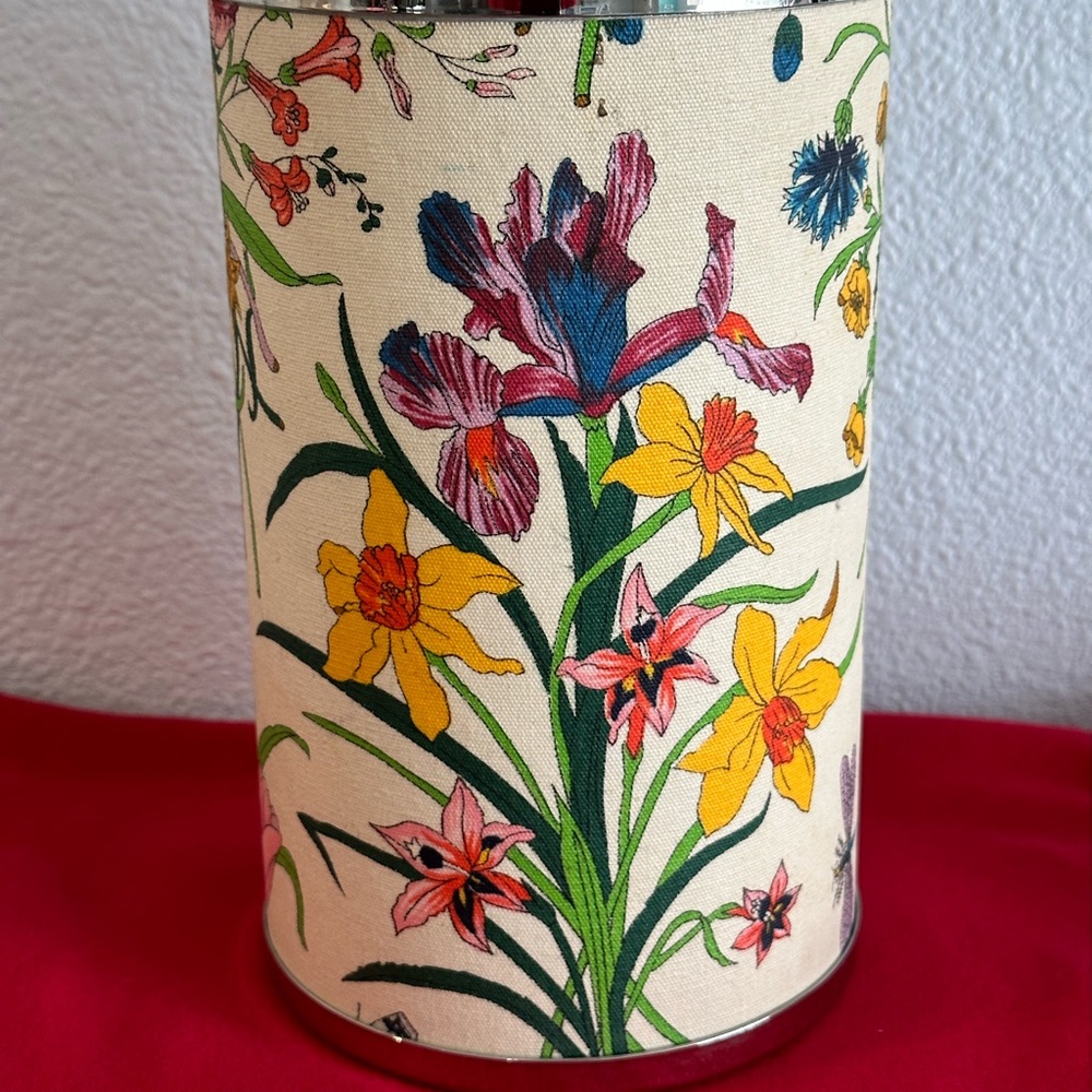 1950’s Vintage Gucci Wine Bottle Holder.  Awesome condition.  Flower print